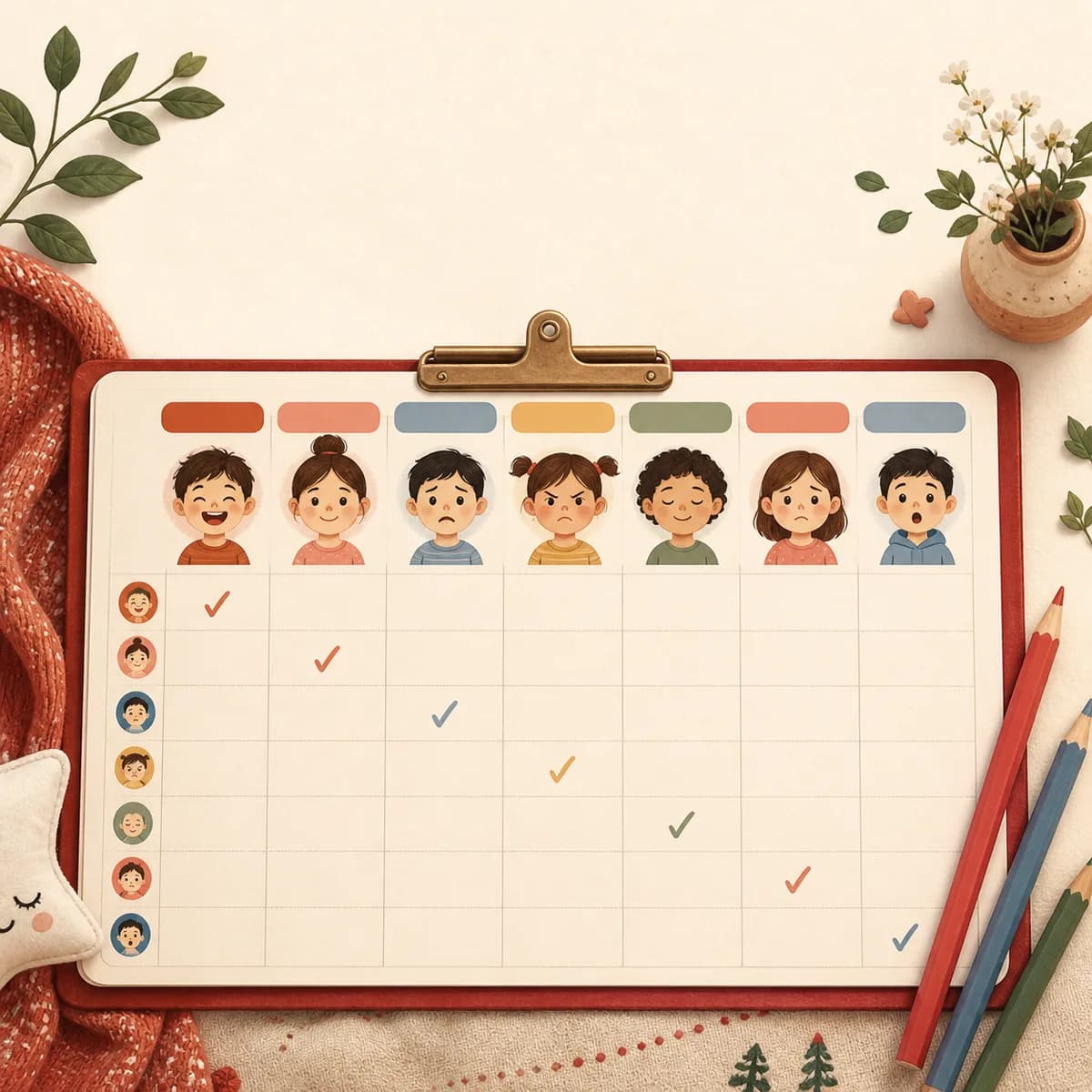 Ilustrasi bonus tracker emosi anak tujuh hari