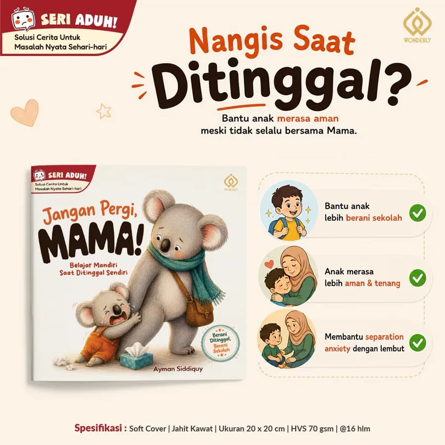 Sampul Jangan Pergi, Mama!